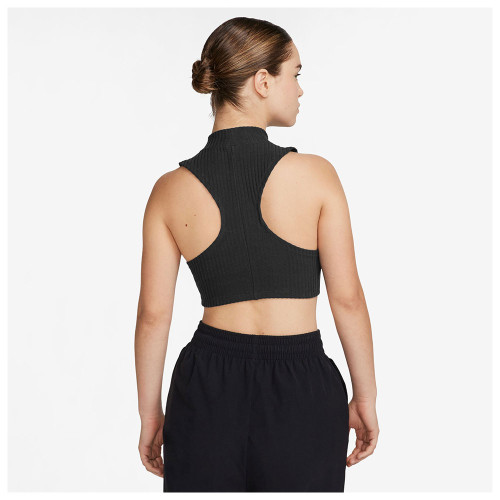 Nike Γυναικεία αμάνικη μπλούζα Sportswear Chill Knit Tight Mock-Neck Ribbed Cropped Tank Top